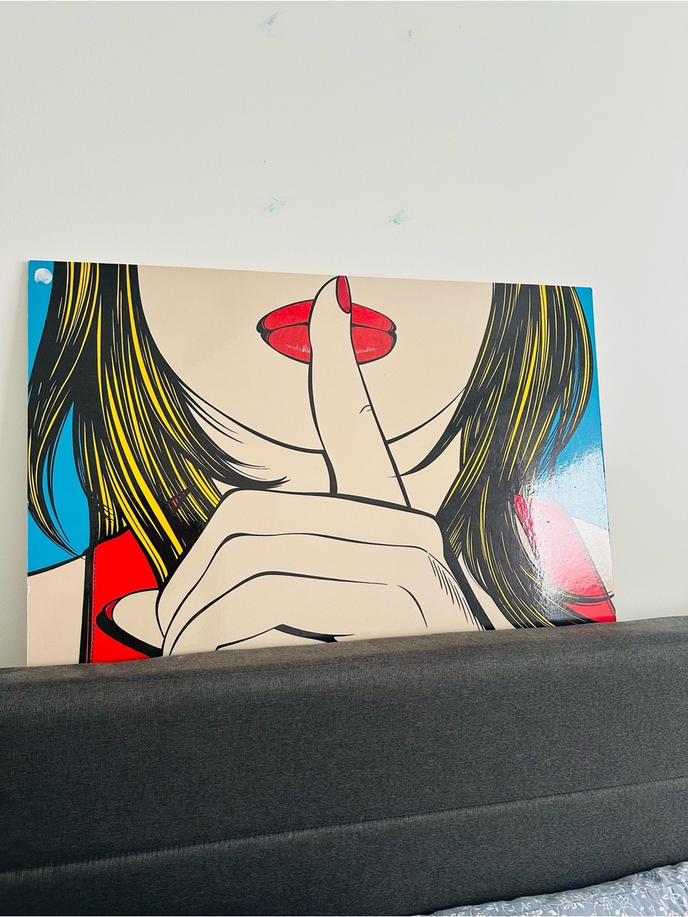 Vintage 1999 IKEA Solmyra SsssHhhh HardBoard Wall print